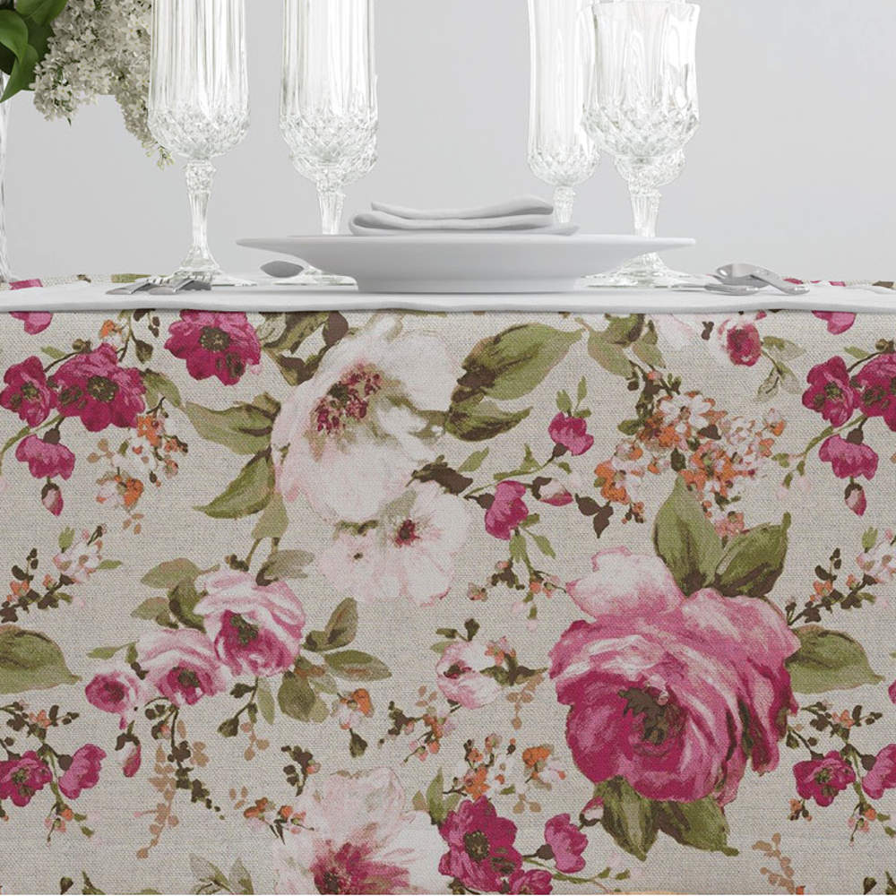 Καρέ Ashley Μπορντώ από την εταιρεία Borea Home Textiles