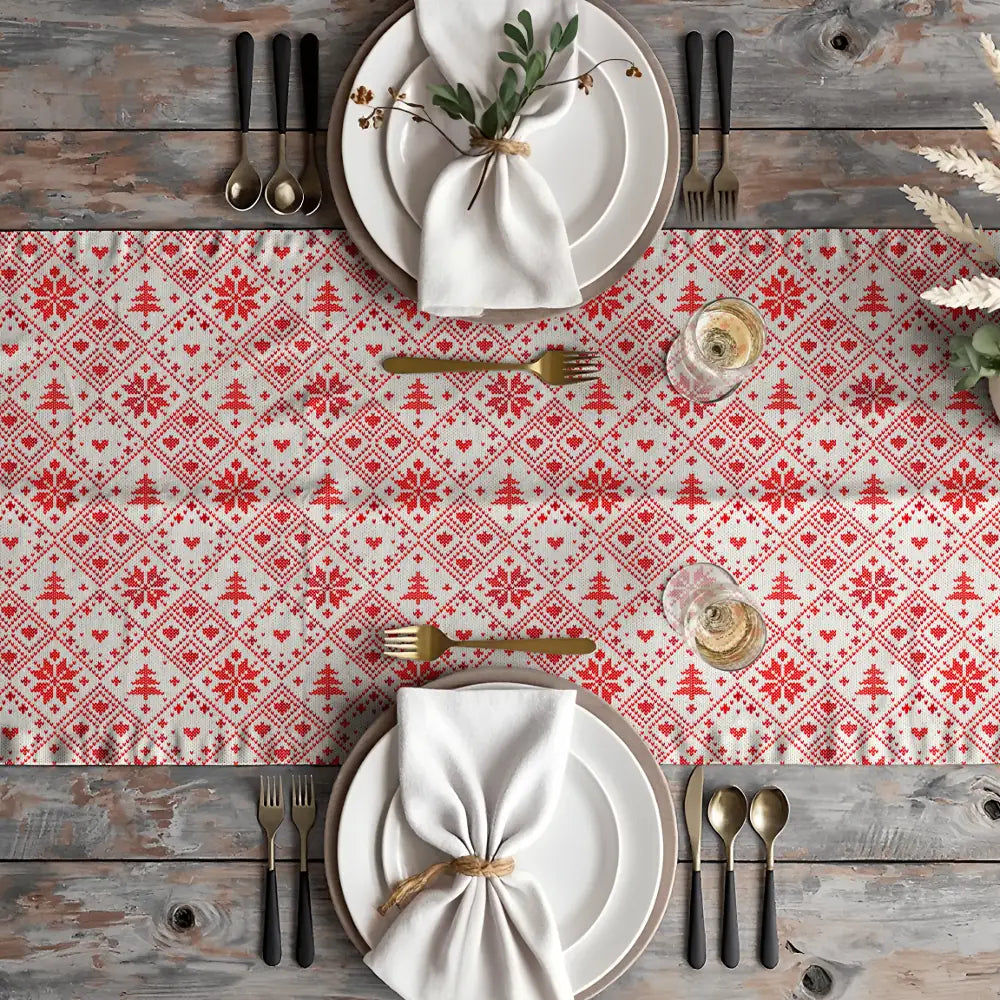 Καρέ Χριστουγεννιάτικο Feliz από την εταιρεία Borea Home Textiles