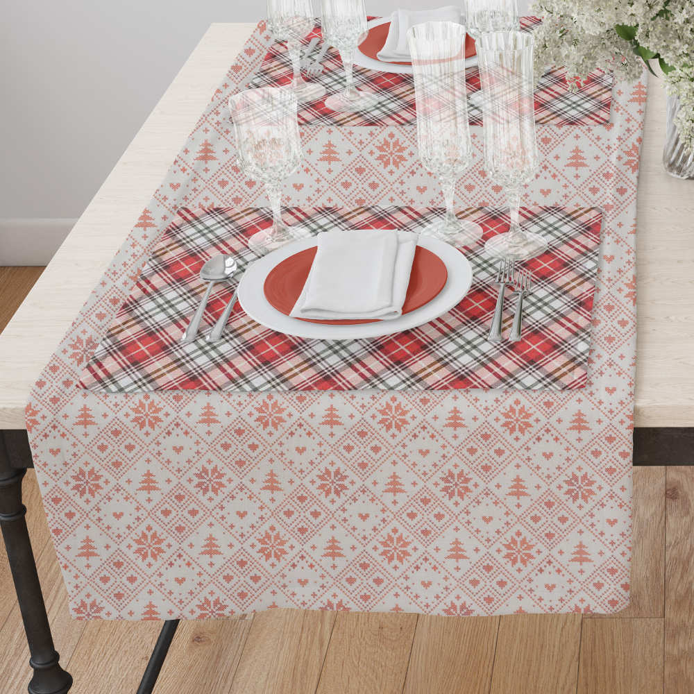 Καρέ Χριστουγεννιάτικο Feliz από την εταιρεία Borea Home Textiles