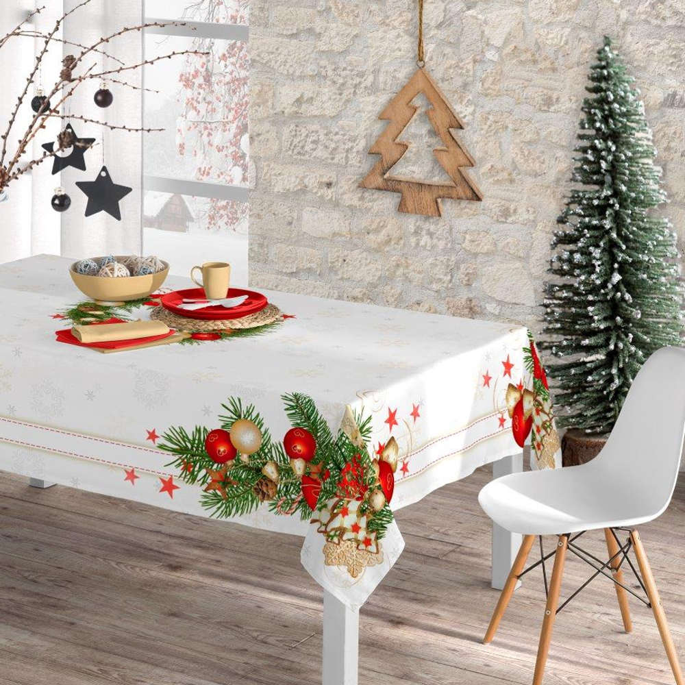Καρέ Χριστουγεννιάτικο Xmas Bells από την εταιρεία Borea Home Textiles