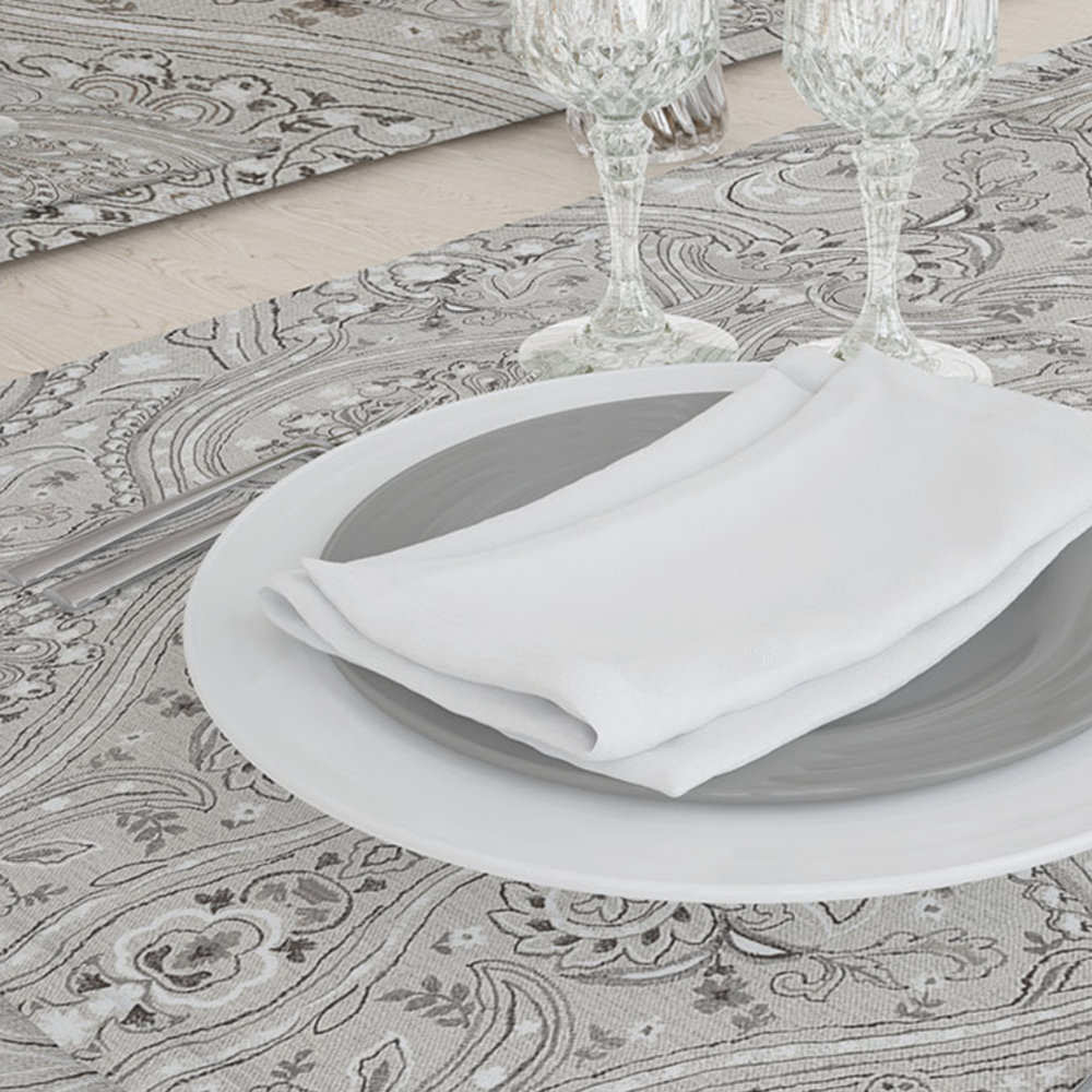 Καρέ Damask Γκρι από την εταιρεία Borea Home Textiles