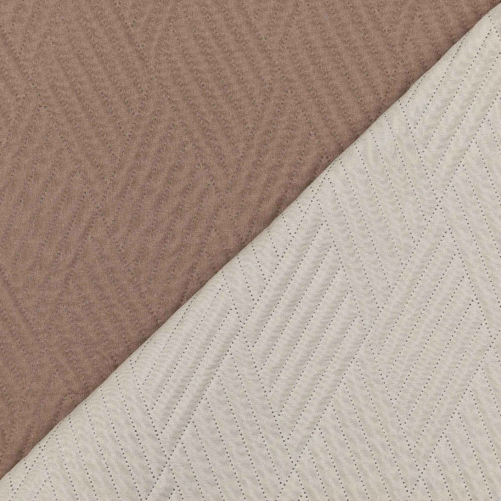 Κουβερλί Diamond Υπέρδιπλο Εκρού-Καφέ 220 x 240 cm ΔΙΠΛΟ από την εταιρεία Borea Home Textiles