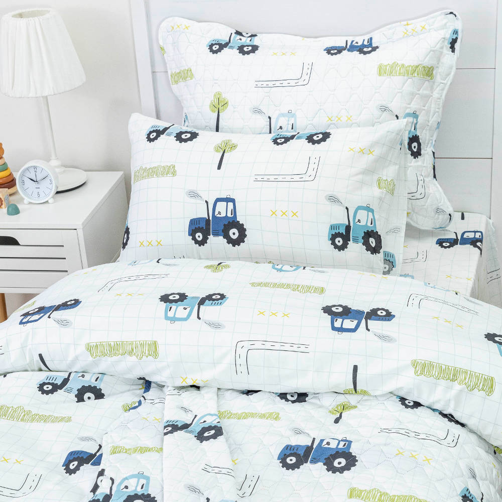 Κουβερλί Σετ Trucky Μονό από την εταιρεία Borea Home Textiles