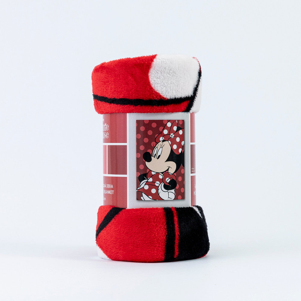 Κουβέρτα Flannel Minnie Red από την εταιρεία Borea Home Textiles