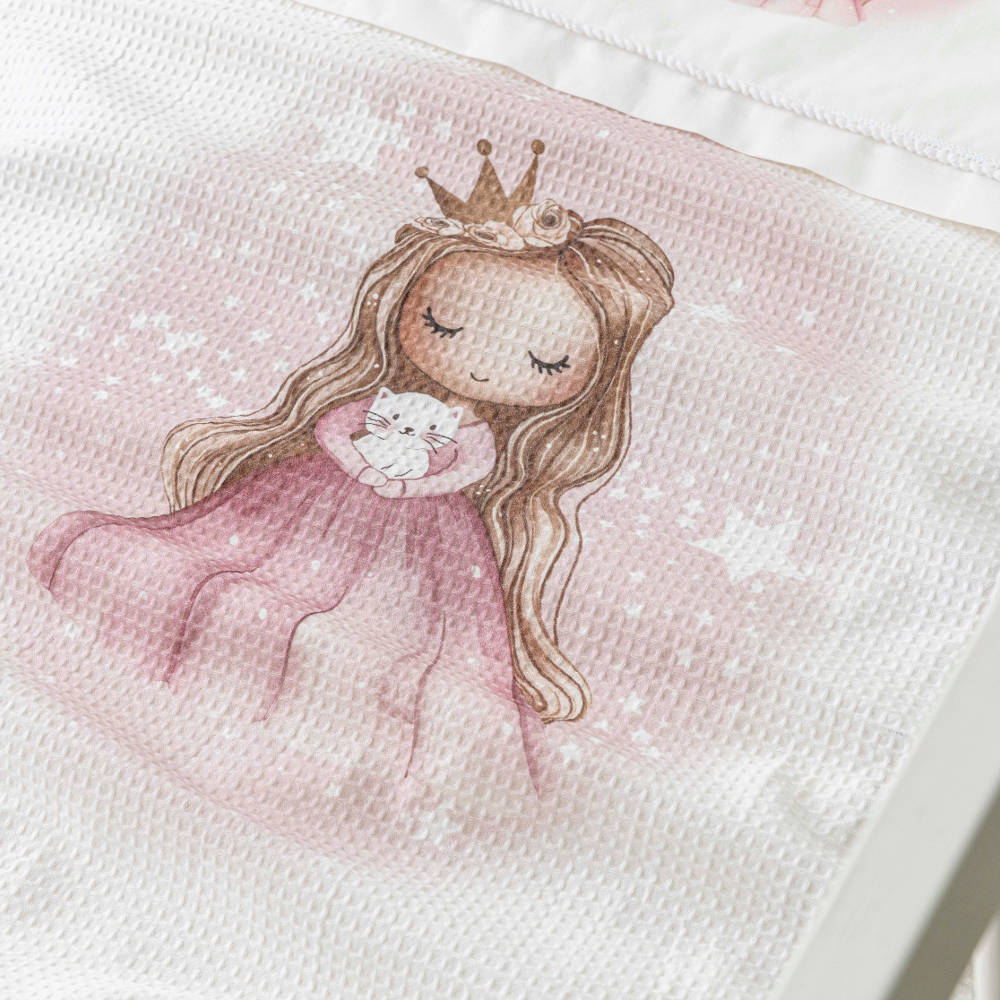 Κουβέρτα Πικέ Κούνιας Little Queen από την εταιρεία Borea Home Textiles