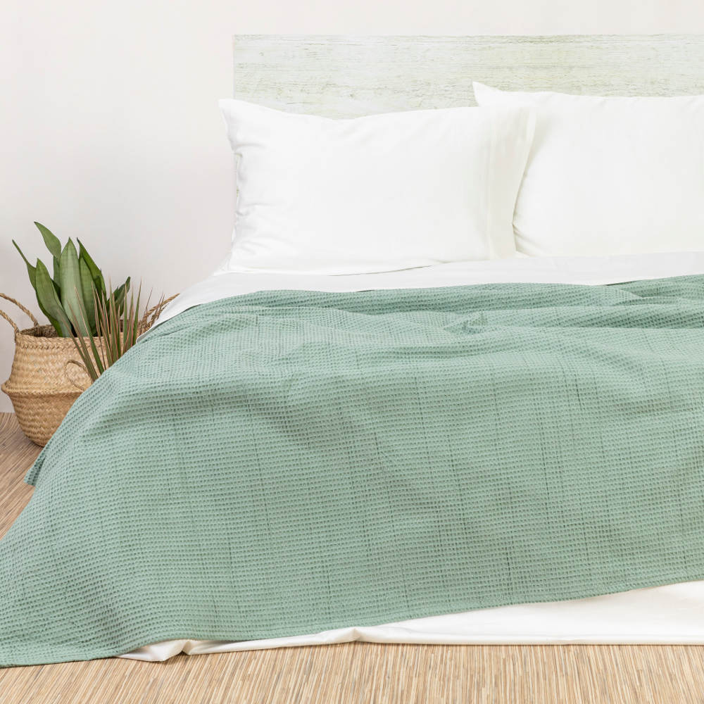 Κουβέρτα Πικέ Waffle Μονή από την εταιρεία Borea Home Textiles