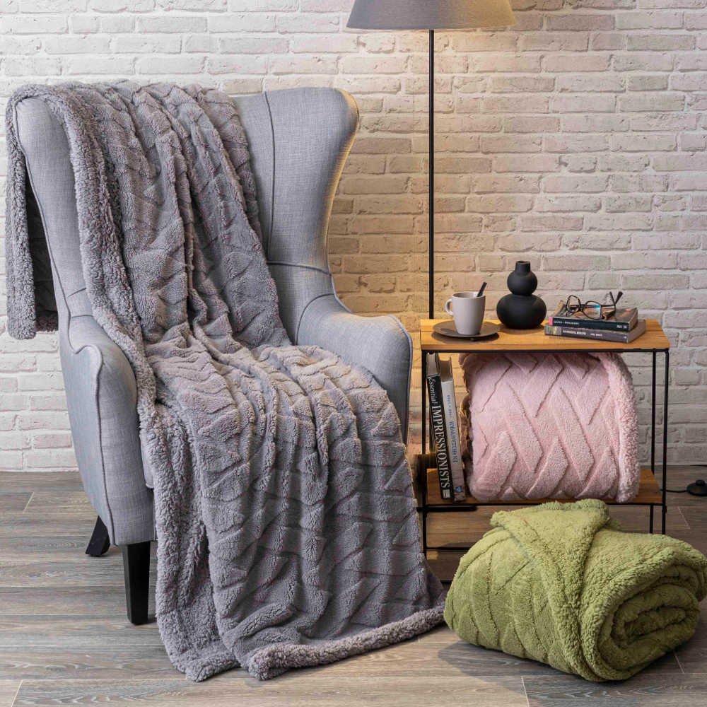 Κουβέρτα Sherpa Callista Υπέρδιπλη από την εταιρεία Borea Home Textiles