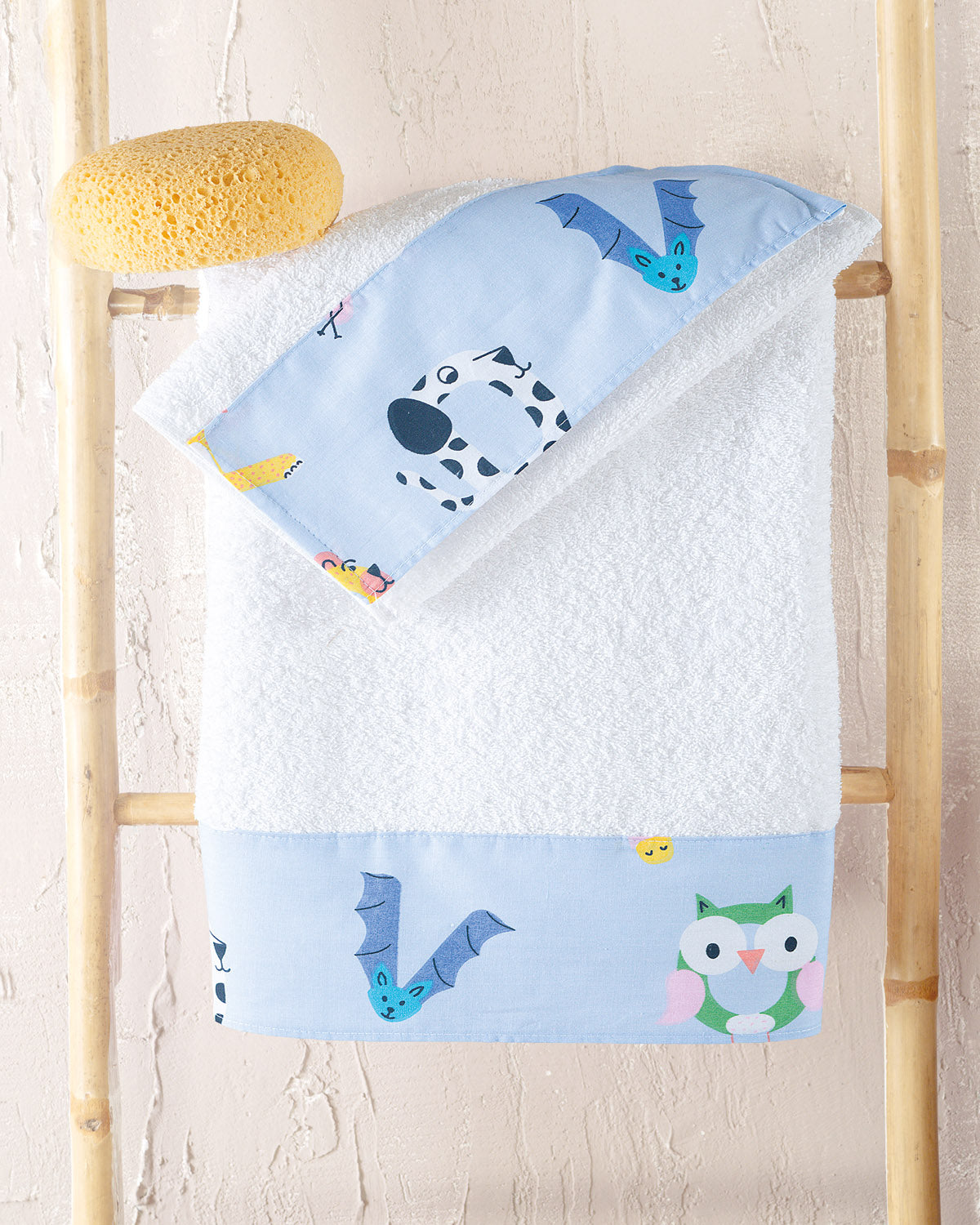 LETTERLAND Μπλε - Σετ πετσέτες 2 τεμ. Σετ 2 Τεμαχίων 30 x 50 70 x 140 από την εταιρεία Rythmos Home