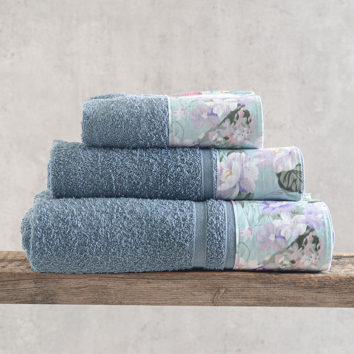 MARGO Μπλε - Σετ πετσέτες 3 τεμ. Μπλε 30 x 50, 50 x 90, 80 x 150 από την εταιρεία Rythmos Home