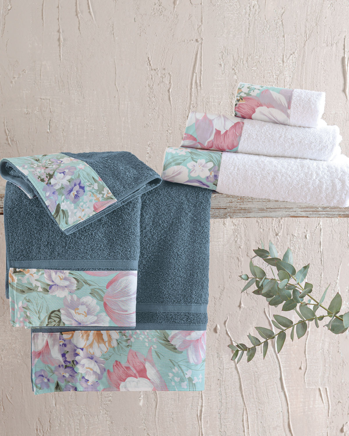 MARGO Μπλε - Σετ πετσέτες 3 τεμ. από την εταιρεία Rythmos Home