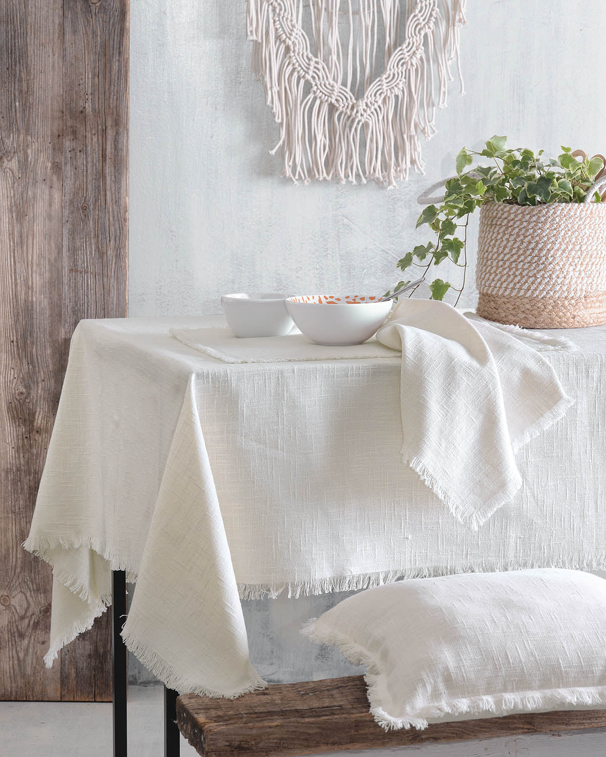 MERIT - Τραπεζομάντηλο Off white από την εταιρεία Rythmos Home