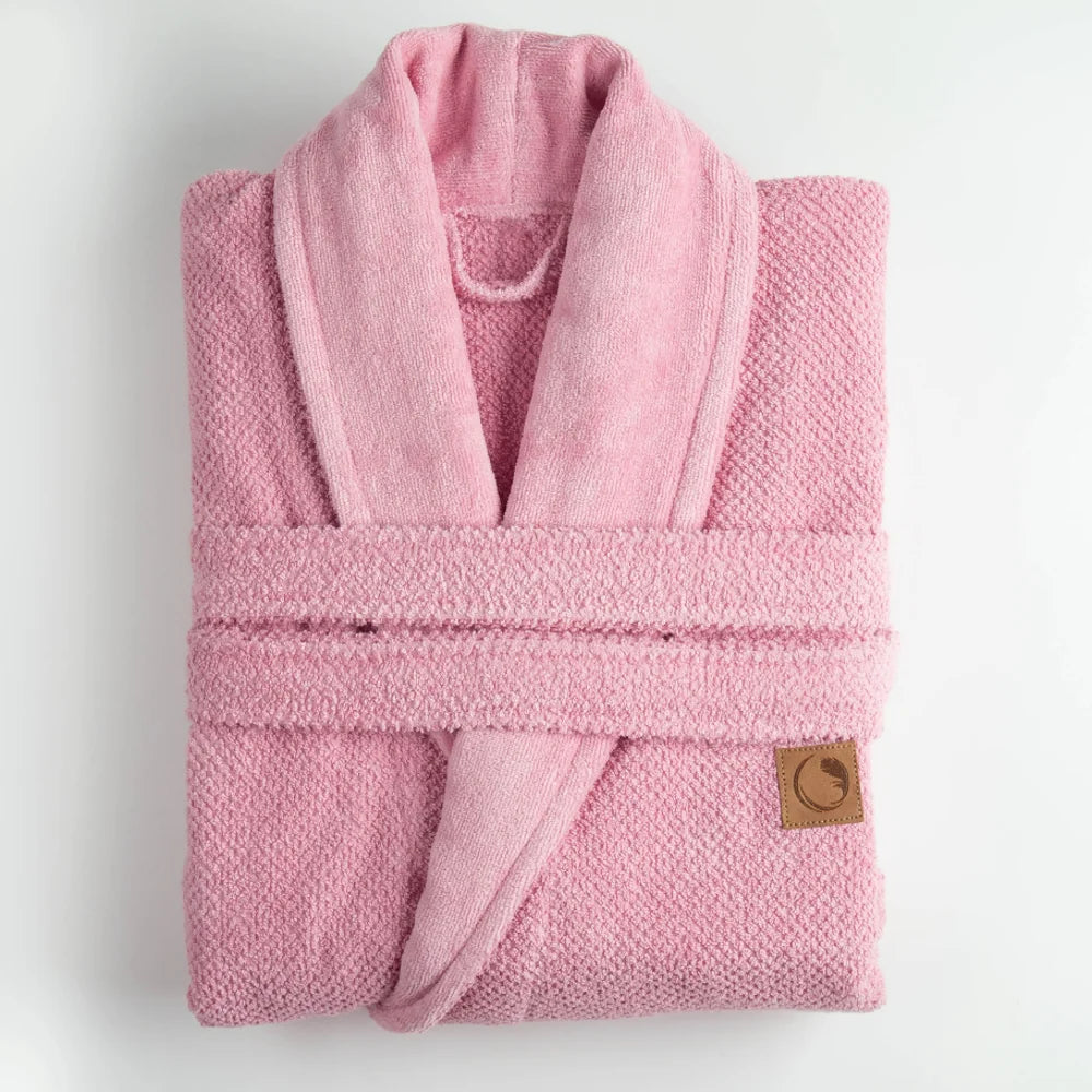 Μπουρνούζι Ενηλίκων Με Γιακά Lava Ροζέ από την εταιρεία Borea Home Textiles