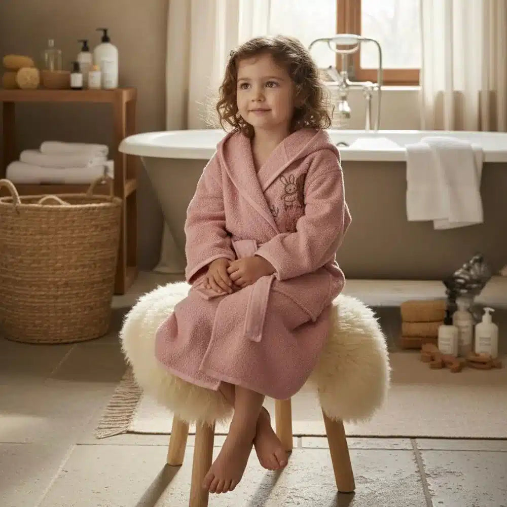 Μπουρνούζι Βρεφικό Goodnight Ροζέ από την εταιρεία Borea Home Textiles