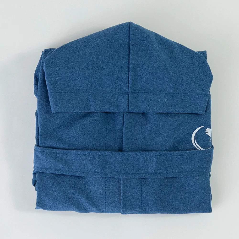 Μπουρνούζι Εφηβικό Με Κουκούλα Torpedo Μπλε από την εταιρεία Borea Home Textiles