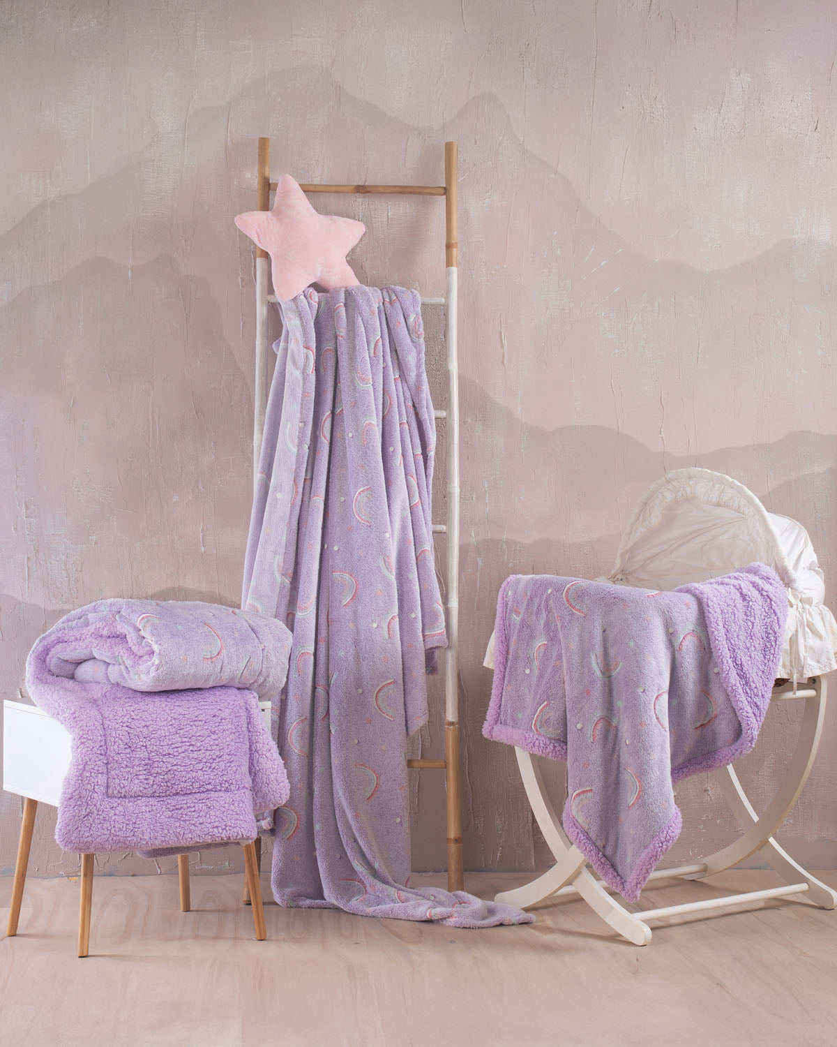 NELIE - Κουβέρτα ΚΟΥΝΙΑΣ LUMINUS (flannel fleece) από την εταιρεία Rythmos Home