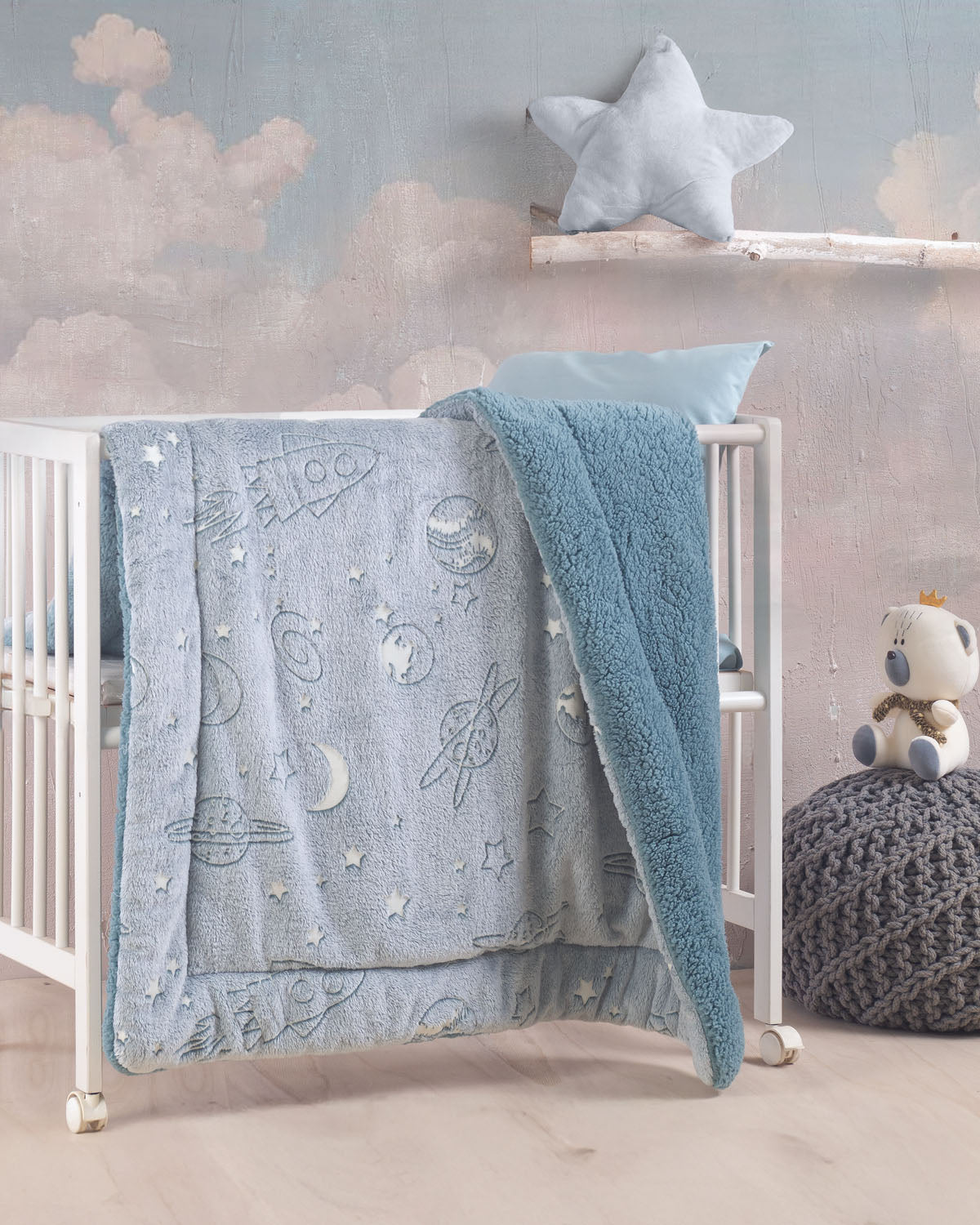 ODDITY - Κουβερτοπάπλωμα ΚΟΥΝΙΑΣ LUMINUS (flannel fleece) 110 x 140 110 x 140 από την εταιρεία Rythmos Home