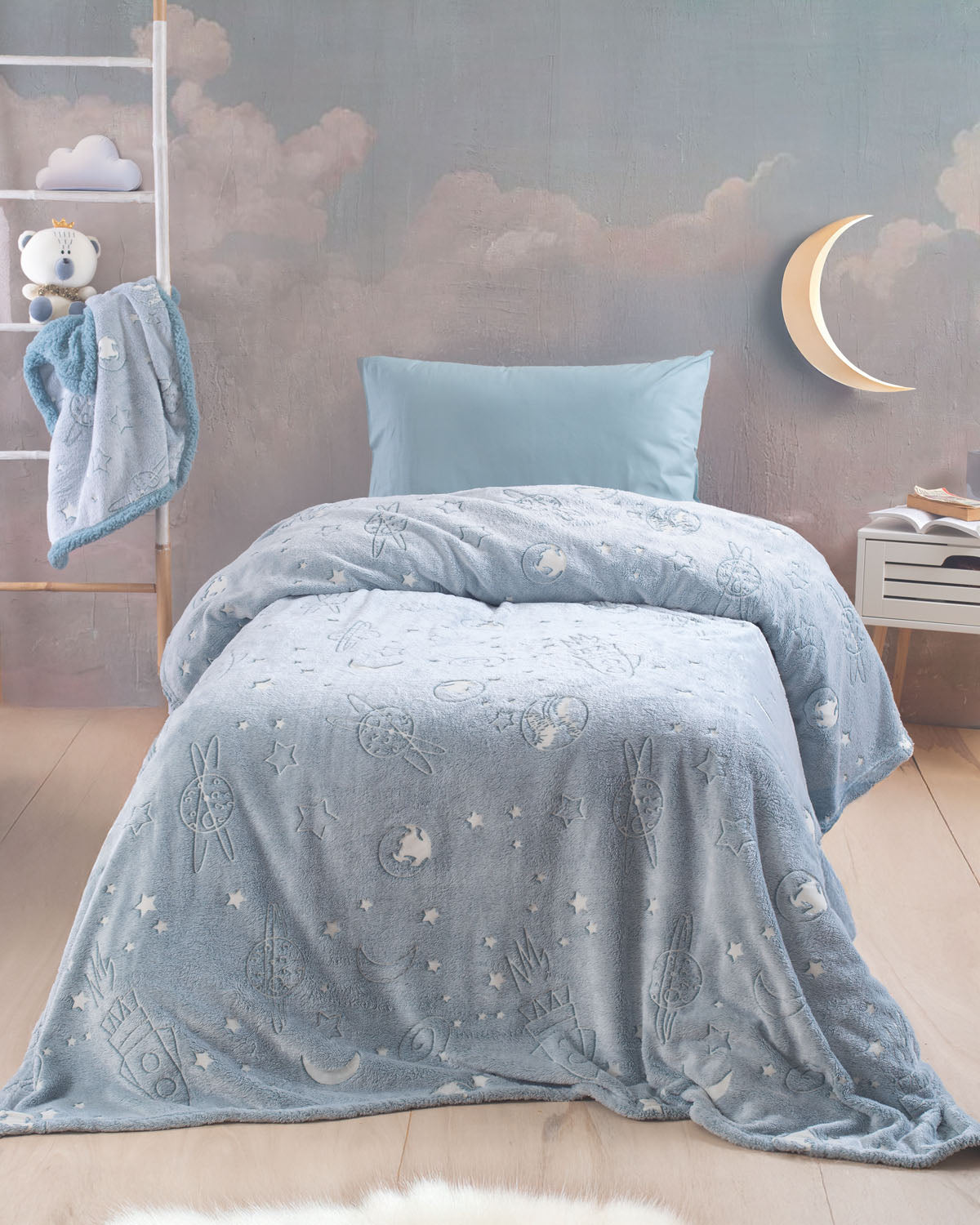 ODDITY - Κουβέρτα ΠΑΙΔΙΚΗ LUMINUS (flannel fleece) Ημίδιπλο 160 x 220 από την εταιρεία Rythmos Home