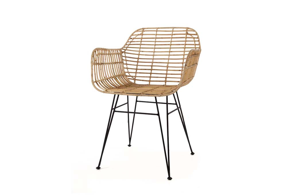 Καρέκλα Τραπεζαρίας με μπράτσα Marea Black legs (57x60x82) Soulworks 0300087 από την εταιρεία SOULWORKS