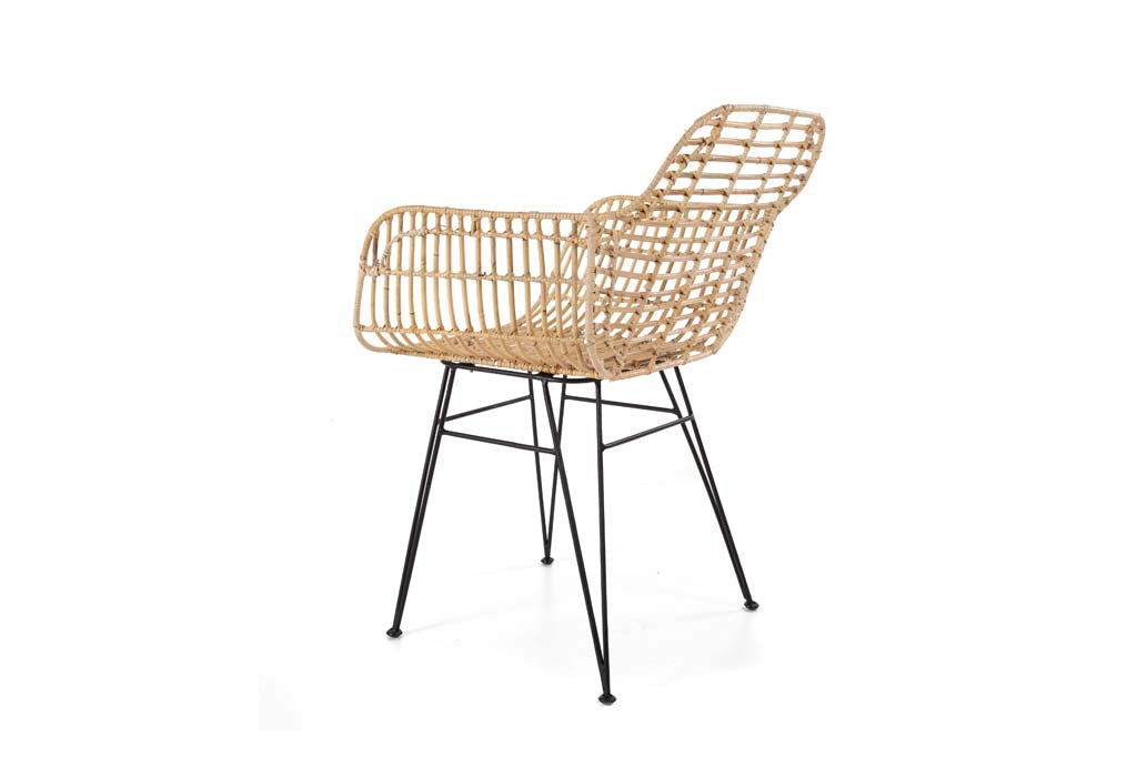 Καρέκλα Τραπεζαρίας με μπράτσα Marea Black legs (57x60x82) Soulworks 0300087 από την εταιρεία SOULWORKS