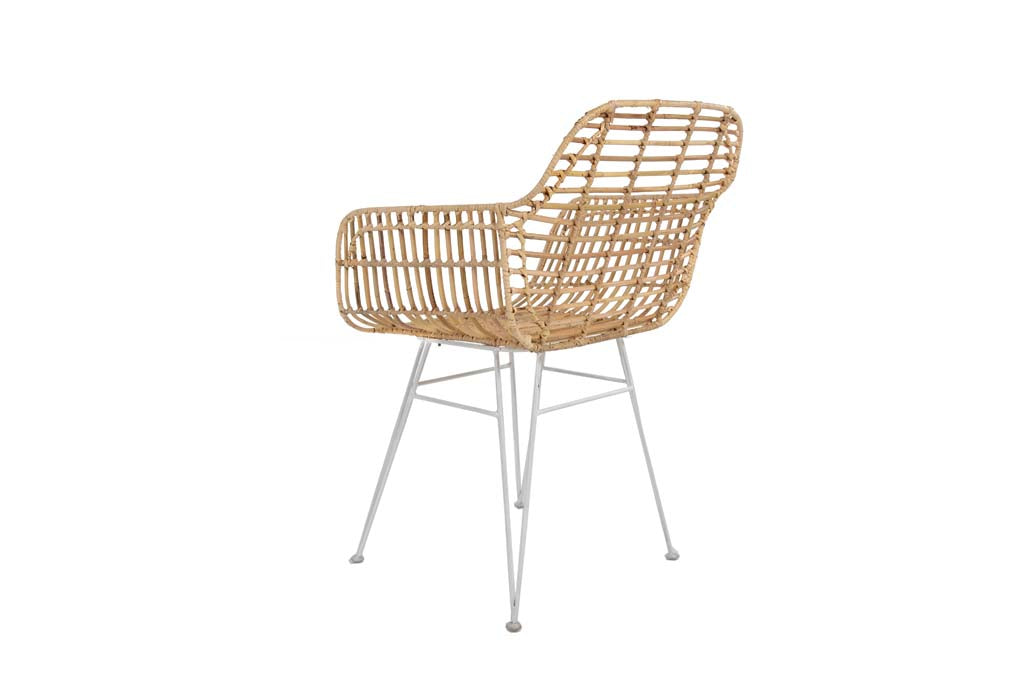 Καρέκλα Τραπεζαρίας με μπράτσα Marea White legs (57x60x82) Soulworks 0300088 από την εταιρεία SOULWORKS