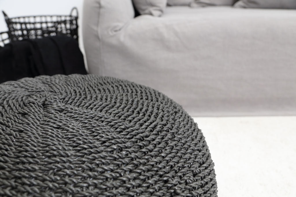 Πουφ Matera μαύρο (60x60x30) Soulworks 0490104 από την εταιρεία SOULWORKS