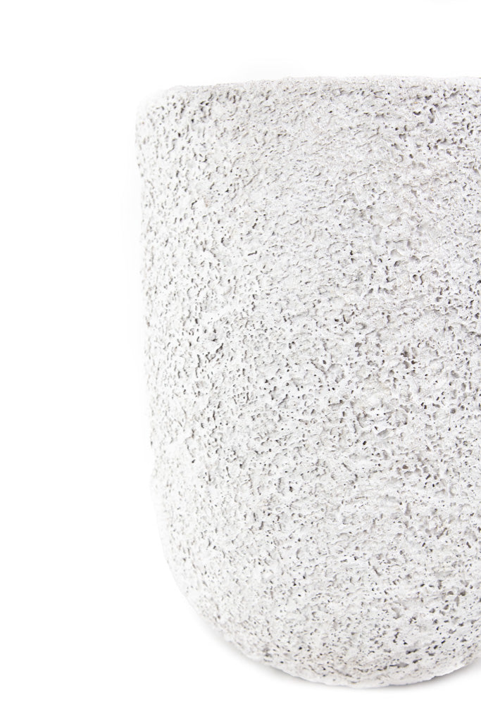 Διακοσμητικό βάζο Siso Gel Coral White (35x35x45) GRC Soulworks 0630016 από την εταιρεία SOULWORKS