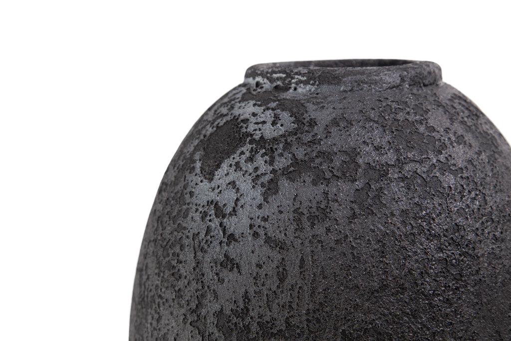 Κεραμικό Διακοσμητικό Βάζο Siso Nic Black Spot Gray Large (27x27x40) Soulworks 0630058 από την εταιρεία SOULWORKS