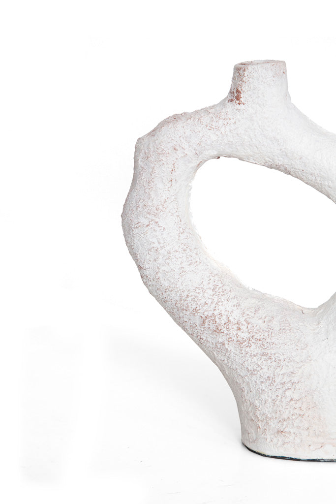 Διακοσμητικό Βάζο Damon White (25.5x9x31) Soulworks 0750001 από την εταιρεία SOULWORKS