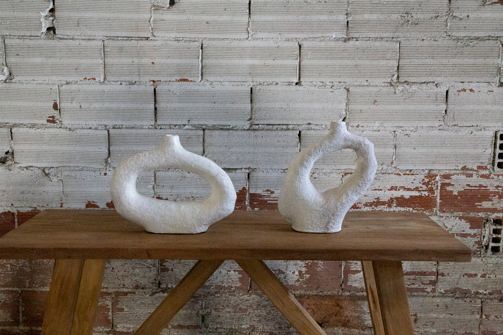 Διακοσμητικό Βάζο Minta White (34x7.5x26.5) Soulworks 0750002 από την εταιρεία SOULWORKS