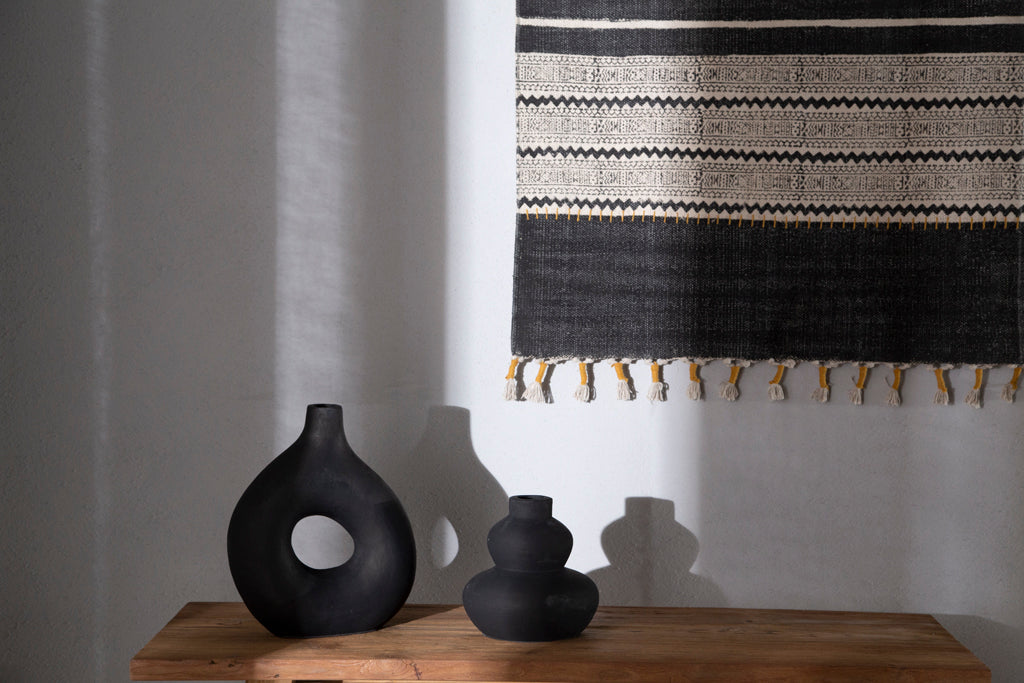 Διακοσμητικό Βάζο Paeon Black (20.5x19) Soulworks 0750004 από την εταιρεία SOULWORKS