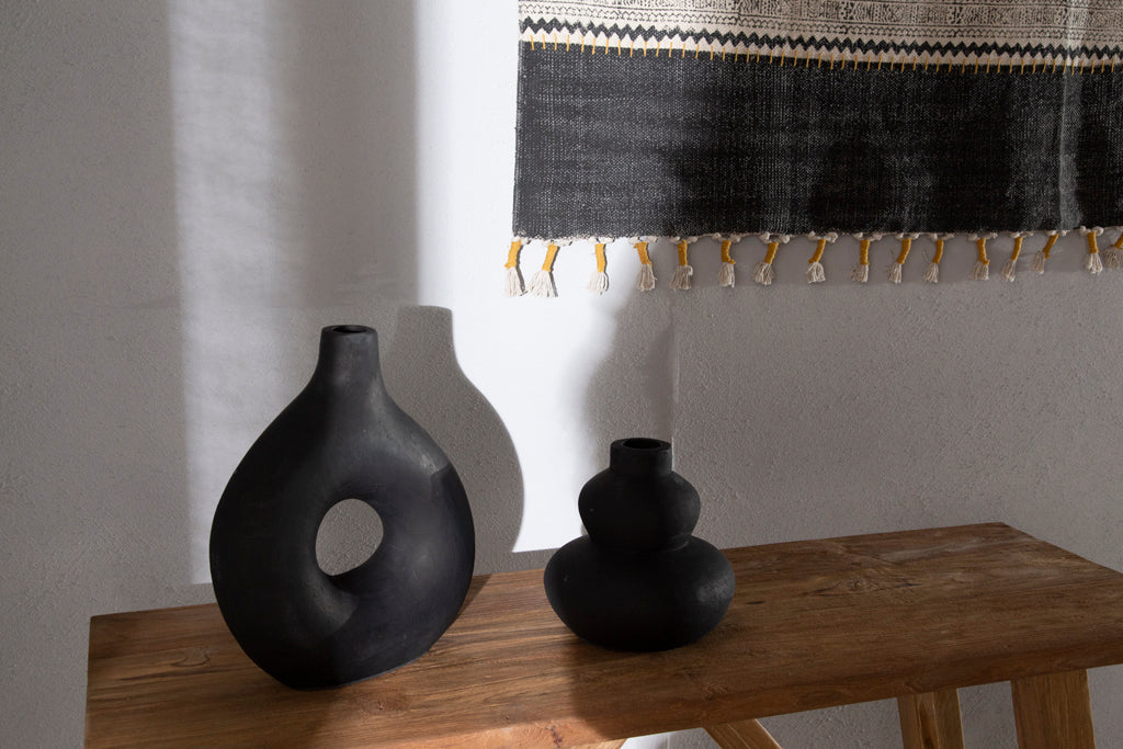 Διακοσμητικό Βάζο Paeon Black (20.5x19) Soulworks 0750004 από την εταιρεία SOULWORKS