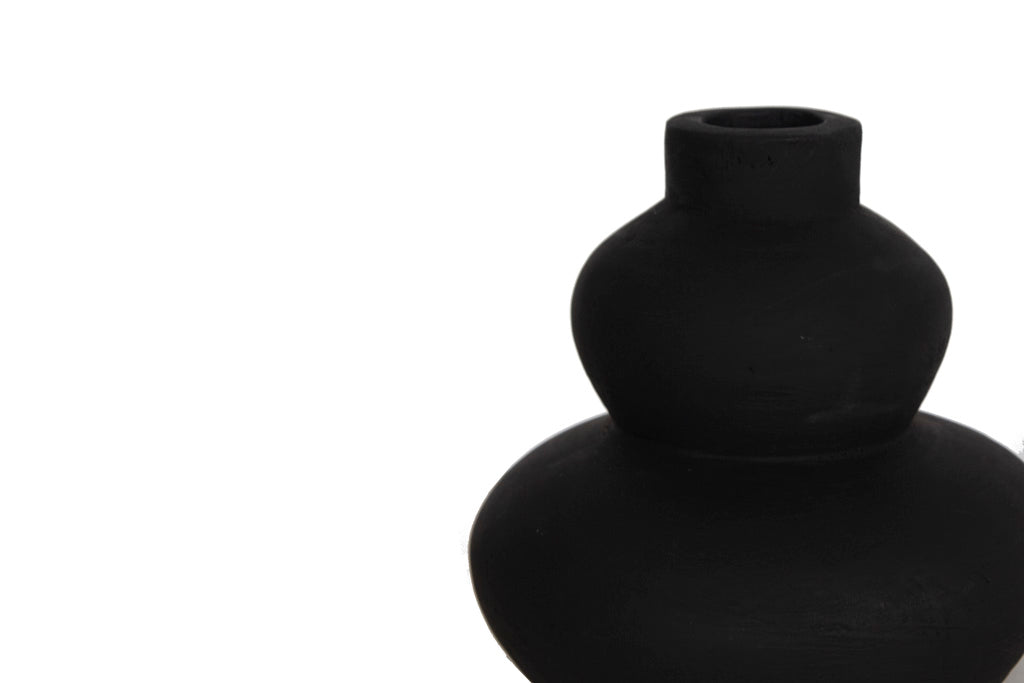 Διακοσμητικό Βάζο Paeon Black (20.5x19) Soulworks 0750004 από την εταιρεία SOULWORKS