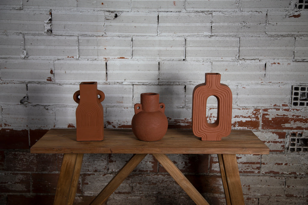 Διακοσμητικό Βάζο Horus Teracotta (20.5x25) Soulworks 0750007 από την εταιρεία SOULWORKS