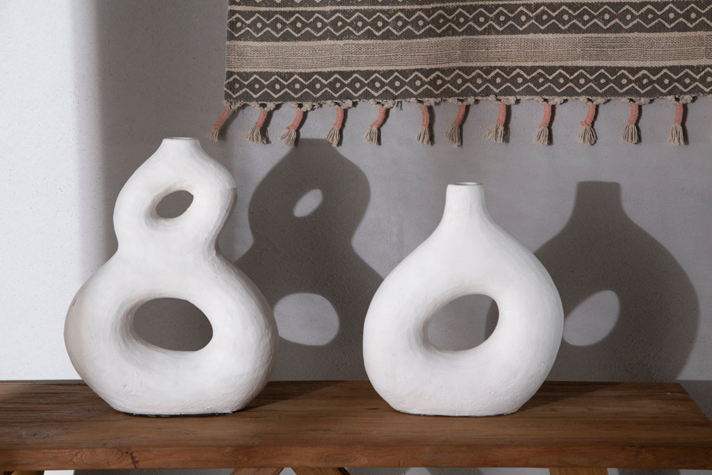 Διακοσμητικό Βάζο Origen White (30x11x33) Soulworks 0750008 από την εταιρεία SOULWORKS