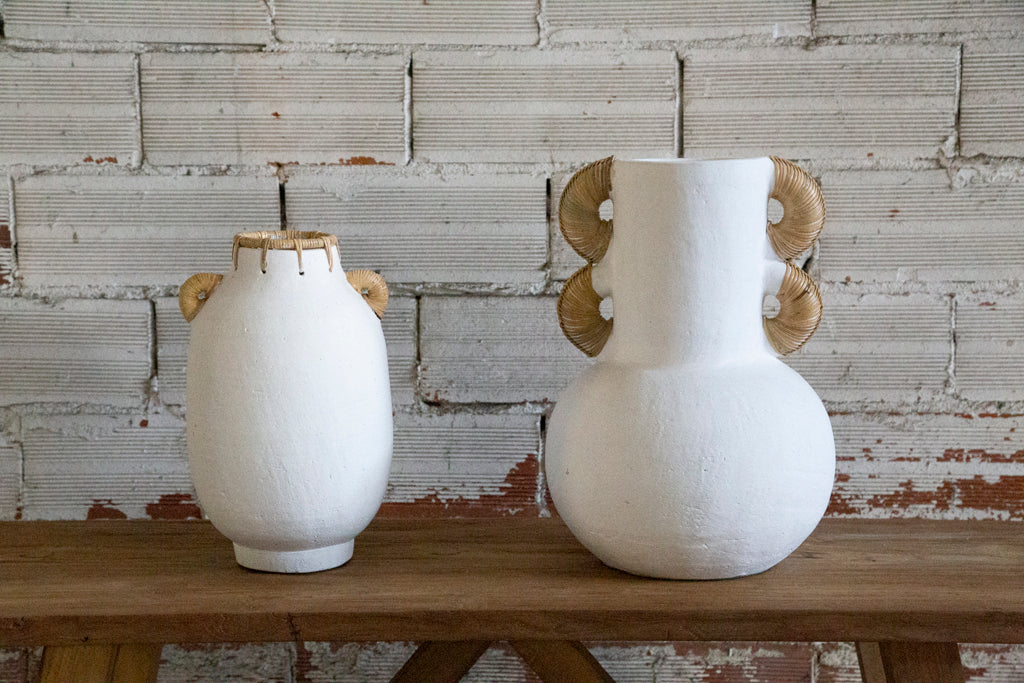 Διακοσμητικό Βάζο Usiris White (21x35) Soulworks 0750015 από την εταιρεία SOULWORKS