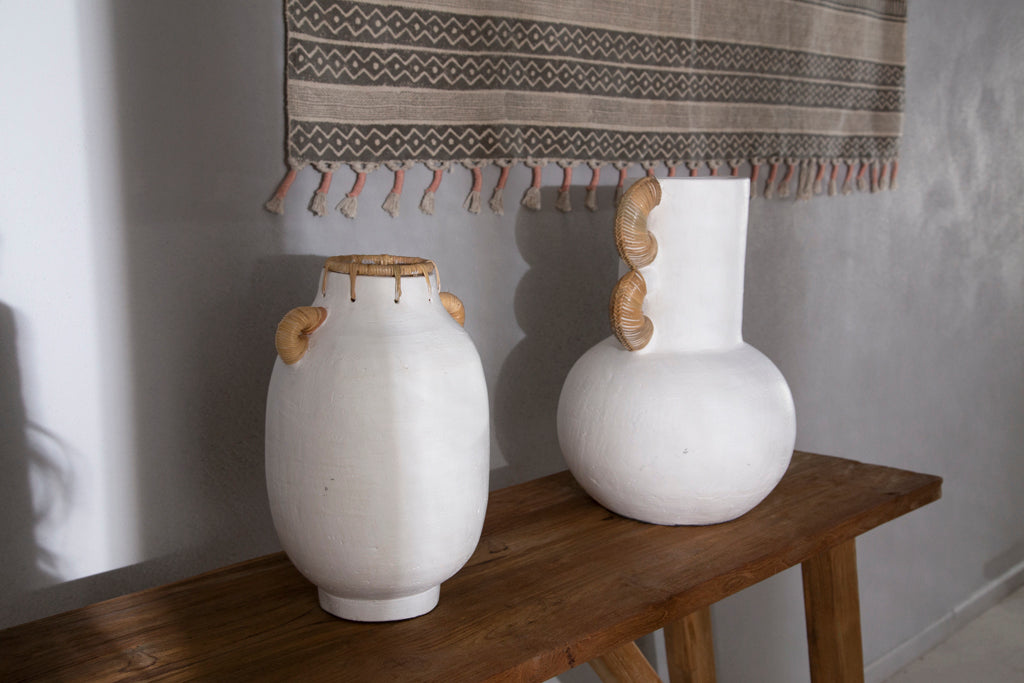 Διακοσμητικό Βάζο Usiris White (21x35) Soulworks 0750015 από την εταιρεία SOULWORKS