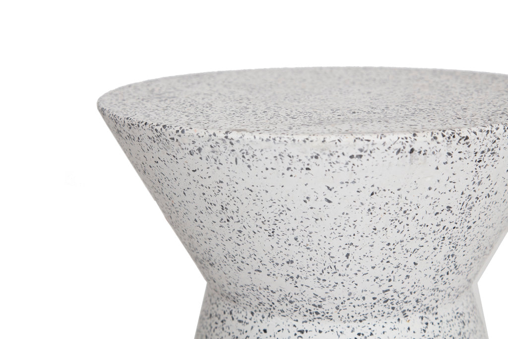 Σκαμπό Biella Terazzo Grey Black (35x35x44) Soulworks 0800001 από την εταιρεία SOULWORKS