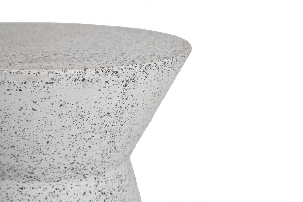 Σκαμπό Biella Terazzo Grey Black (35x35x44) Soulworks 0800001 από την εταιρεία SOULWORKS