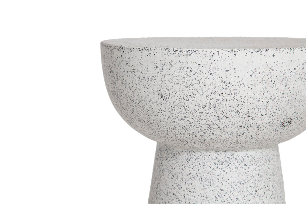 Σκαμπό Noria Terazzo Grey Black (41x41x54) Soulworks 0800005 από την εταιρεία SOULWORKS