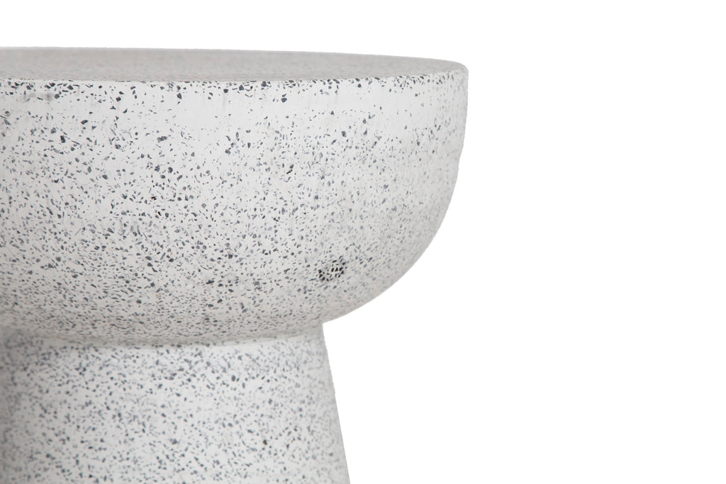 Σκαμπό Noria Terazzo Grey Black (41x41x54) Soulworks 0800005 από την εταιρεία SOULWORKS