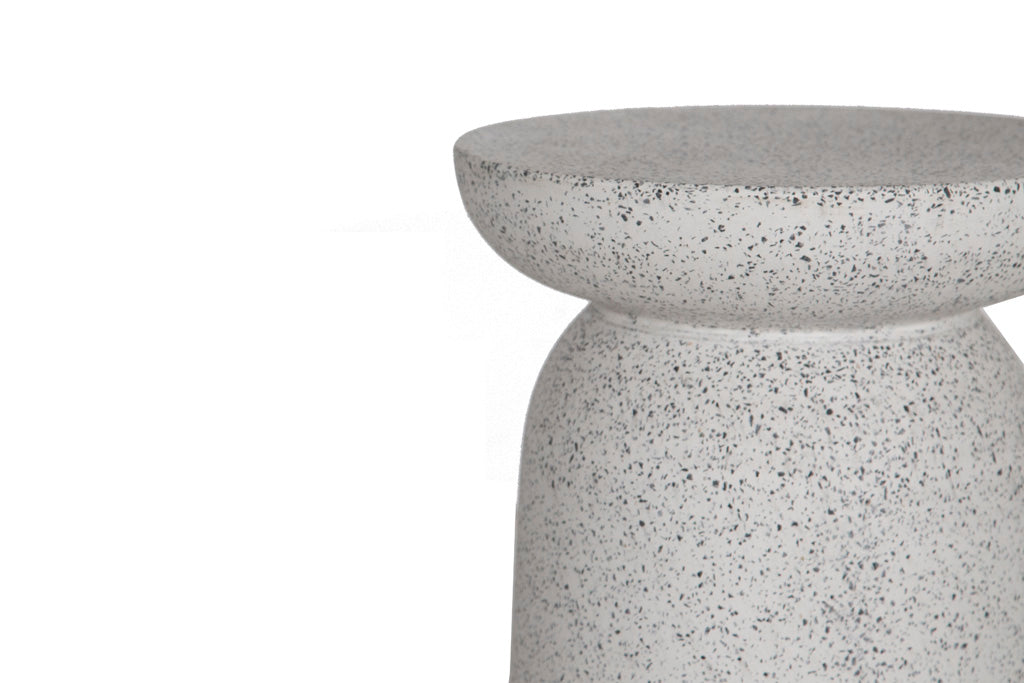 Σκαμπό Rieti Terazzo Grey Black (35x35x45) Soulworks 0800007 από την εταιρεία SOULWORKS