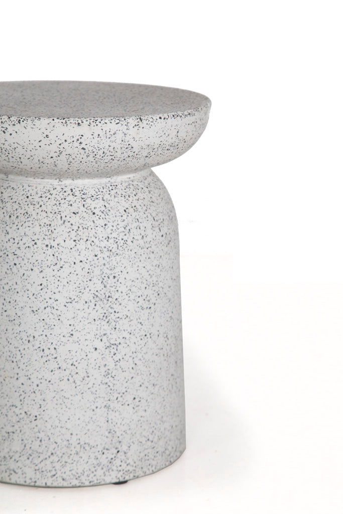 Σκαμπό Rieti Terazzo Grey Black (35x35x45) Soulworks 0800007 από την εταιρεία SOULWORKS