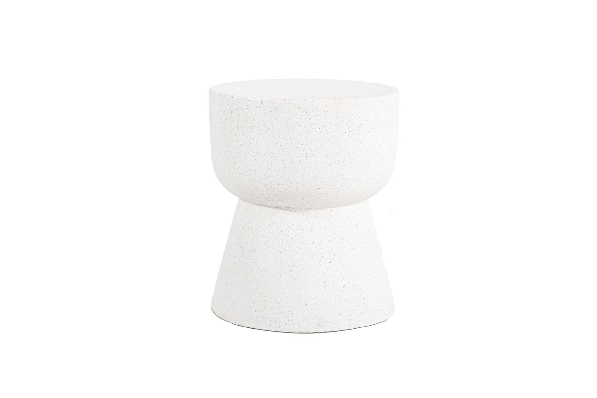 Σκαμπό Rieti Terazzo White Round (37x37x48) Soulworks 0800045 από την εταιρεία SOULWORKS