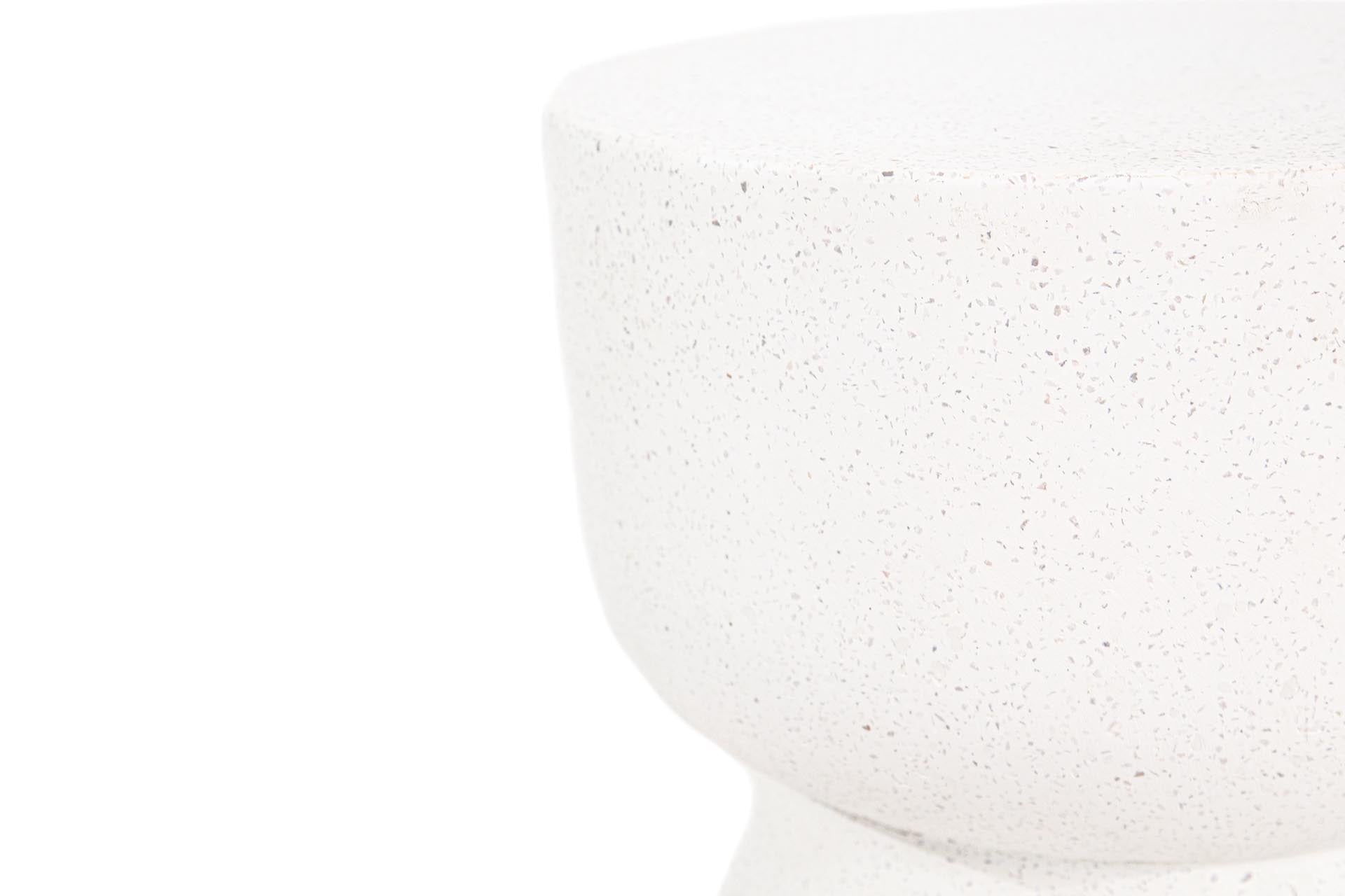 Σκαμπό Rieti Terazzo White Round (37x37x48) Soulworks 0800045 από την εταιρεία SOULWORKS