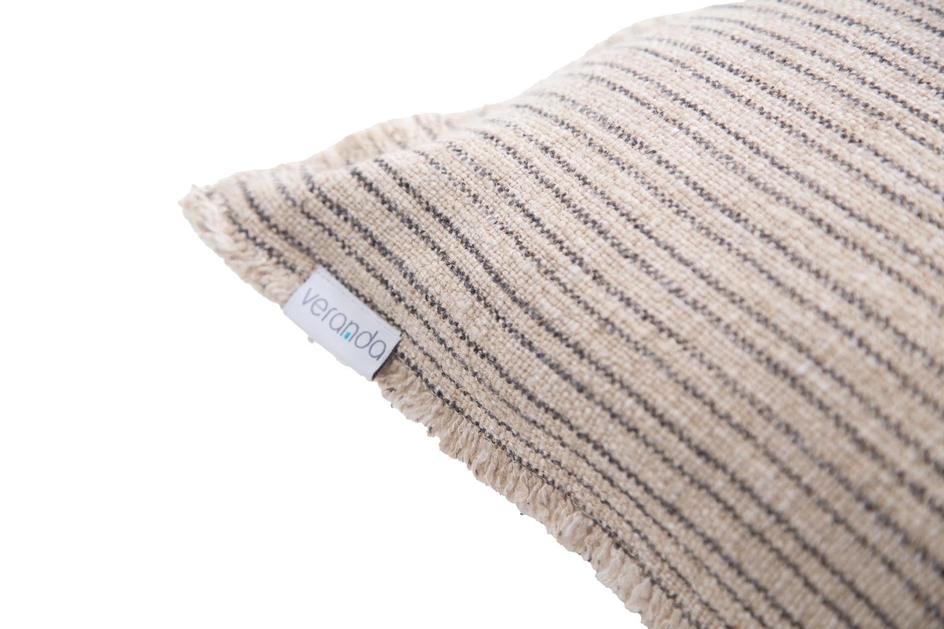 Διακοσμητική Μαξιλαροθήκη Verve Natural/Blackish (45x45) 0860005 Soulworks από την εταιρεία SOULWORKS