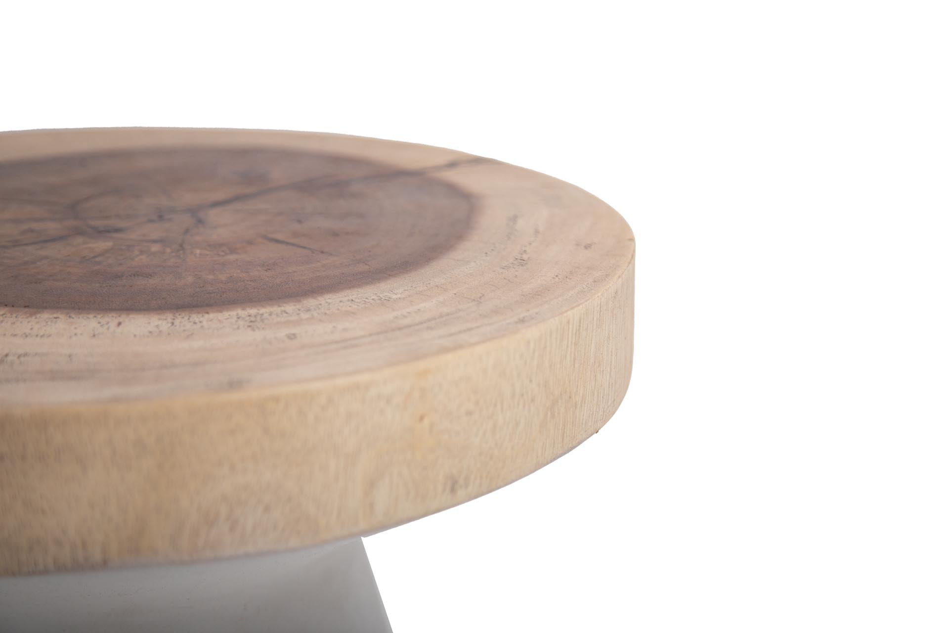 Βοηθητικό Τραπέζι Lind White Natural (40x40x40) Soulworks 0900003 από την εταιρεία SOULWORKS