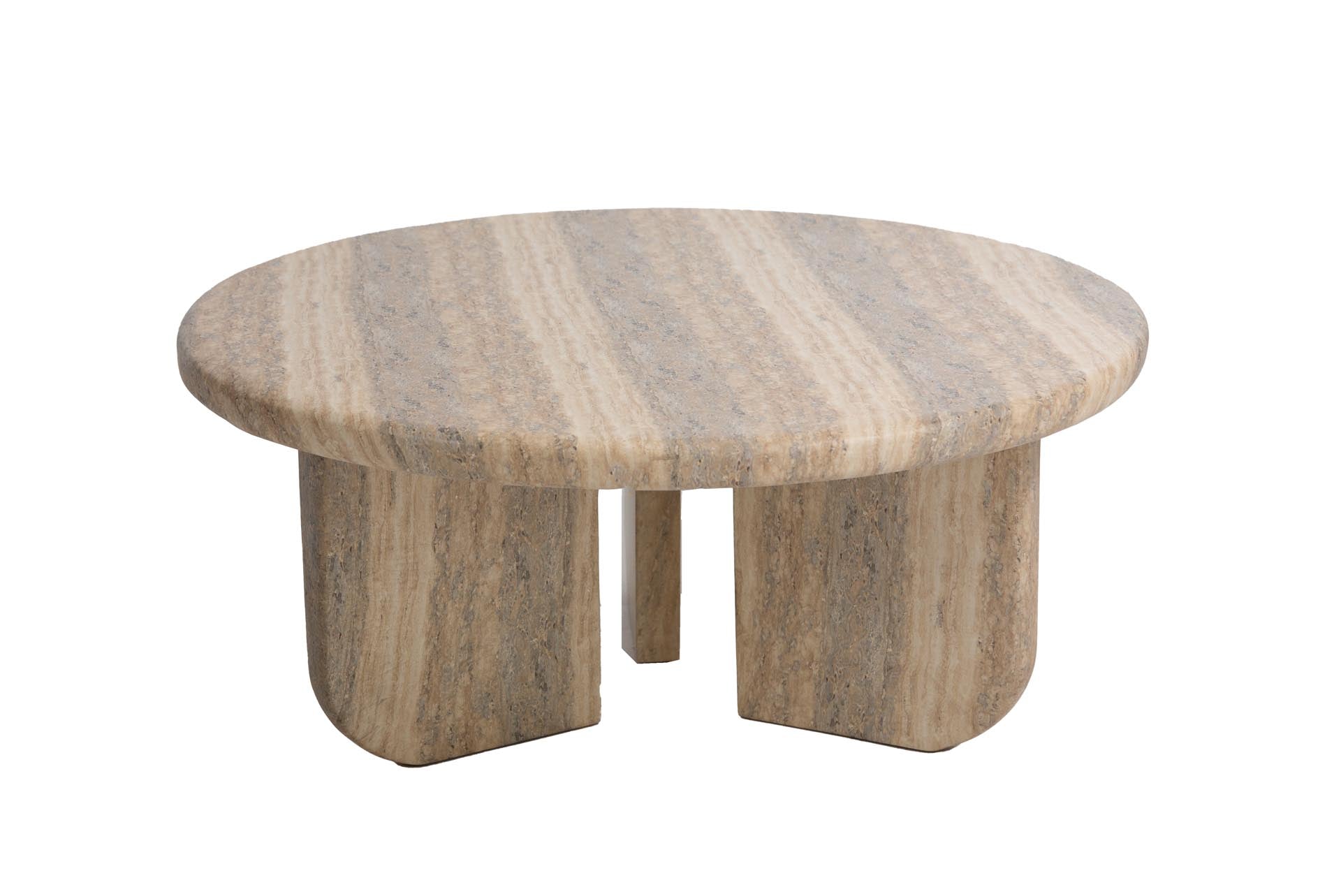 Τραπέζι Καθιστικού Frey Travertine (91x91x38) Soulworks 0910011 από την εταιρεία SOULWORKS
