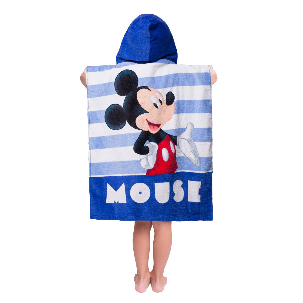 Παιδικό Πόντσο Βαμβακερό Βελούδινο Mickey 320gsm από την εταιρεία Borea Home Textiles