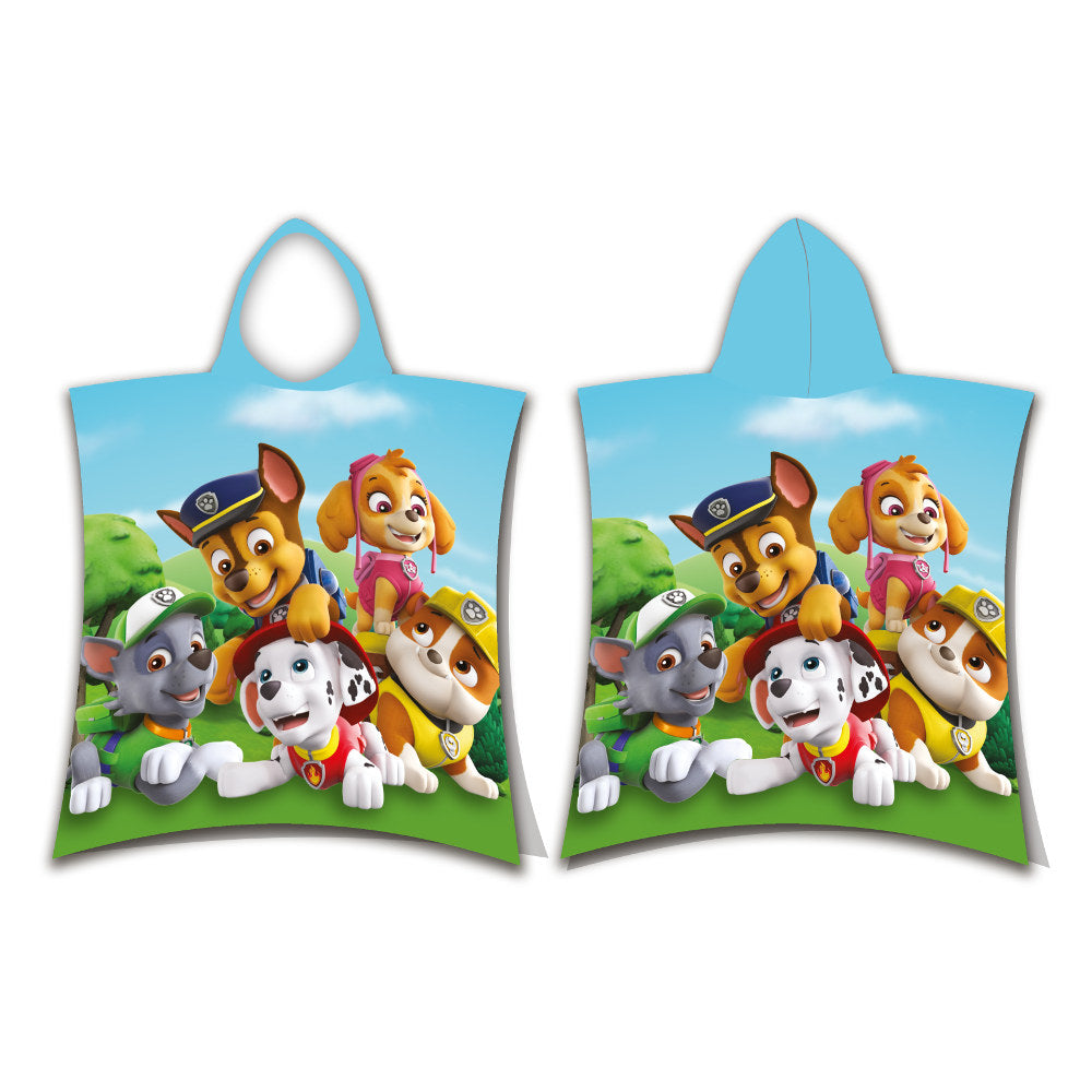 Παιδικό Πόντσο Βαμβακερό Βελούδινο Paw Patrol 320gsm από την εταιρεία Borea Home Textiles