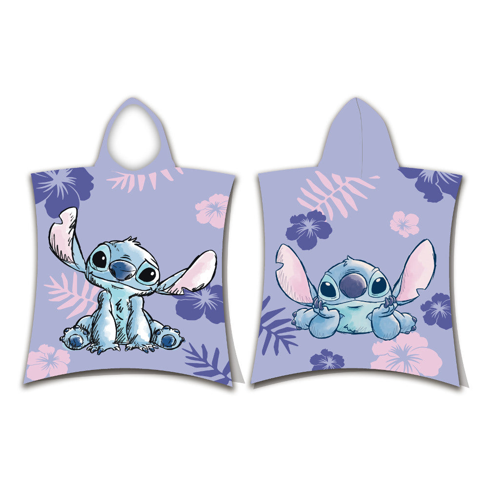 Παιδικό Πόντσο Βαμβακερό Βελούδινο Stitch 320gsm από την εταιρεία Borea Home Textiles